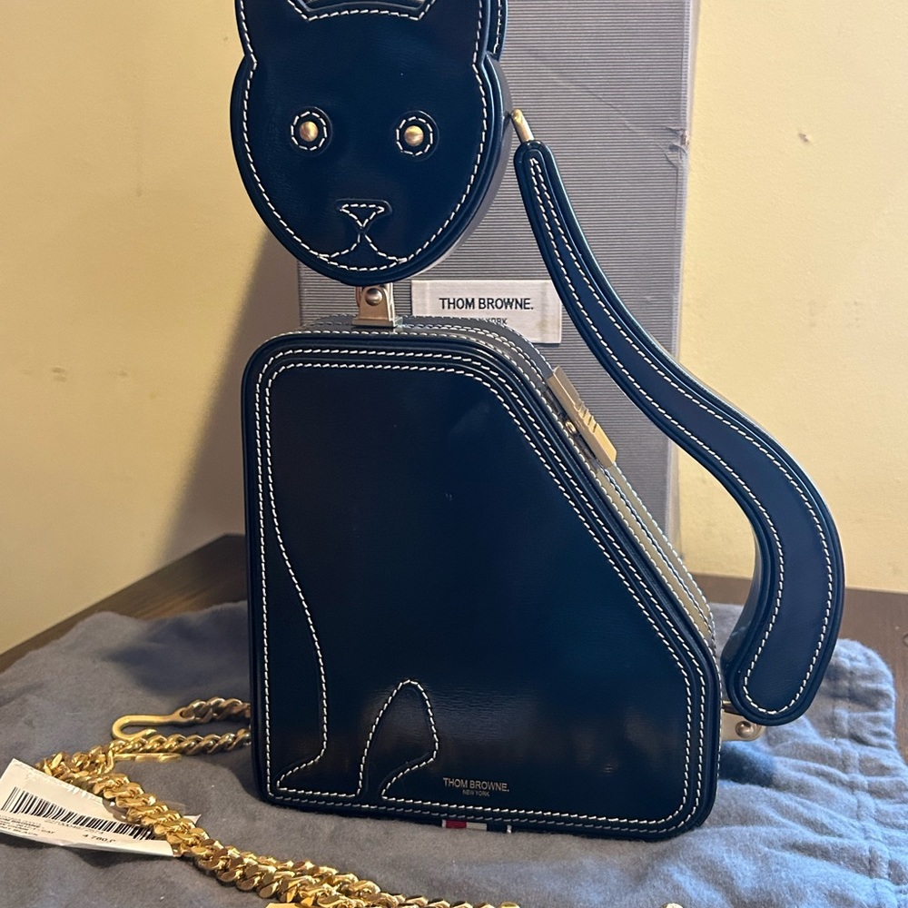 Thom Browne Icon Cat Clutch BNIB